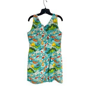 Love Life Felice Pappas Sheath Dress L Multicolor Floral Sleeveless Boho Summer
